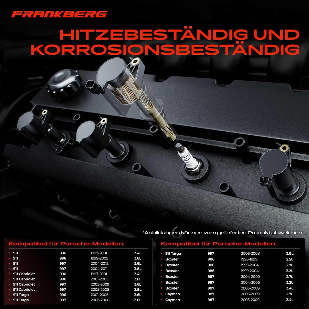 6x Zündspule für 911/911 Cabriolet/911 Targa 996 997 B-o-x-s-t-e-r 986 987 C-a-y-m-a-n 987 1996-2012