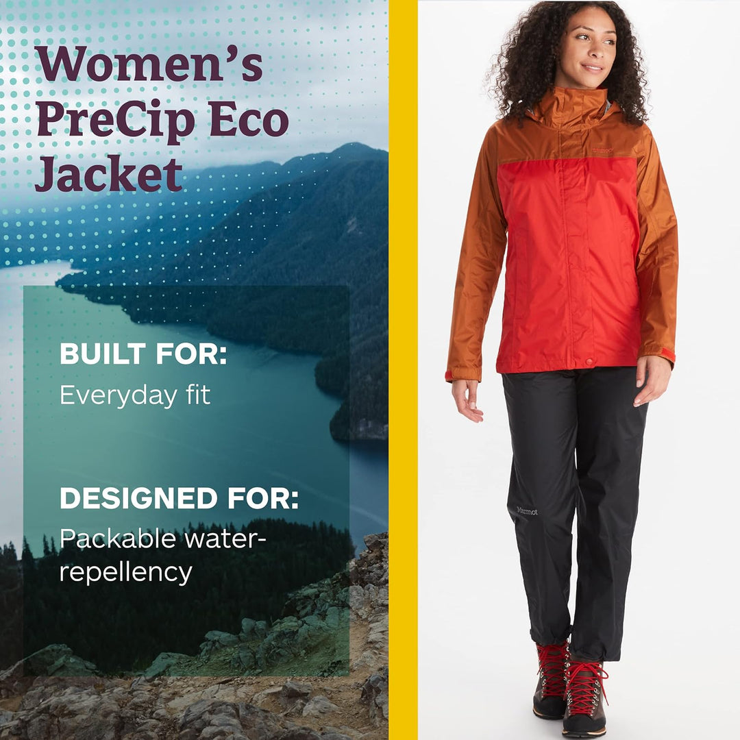 Marmot Damen Wm's PreCip Eco Jacket, Wasserdichte Regenjacke, winddichter Regenmantel, atmungsaktive