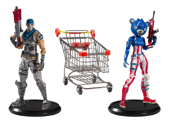 Fortnite 10591-9 Actionfiguren Shopping Cart Pack War Paint & Fireworks Team Leader 18 cm