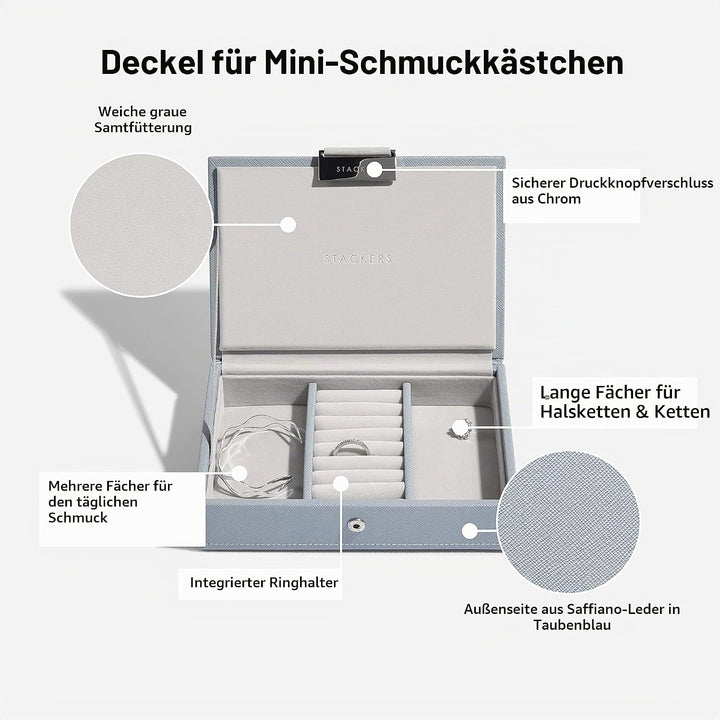 Stackers Altblau Mini Schmuckschatulle -2, Altblau