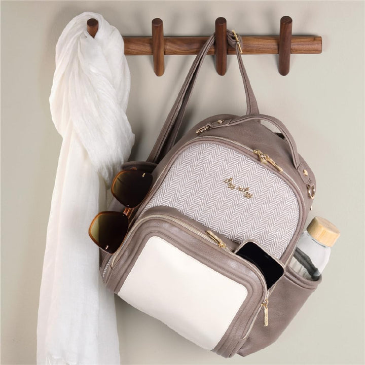 Itzy Ritzy Unisex Baby Mini Wickeltasche, Vanilla Latte-Plus Vanilla Latte - Plus, Vanilla Latte - P