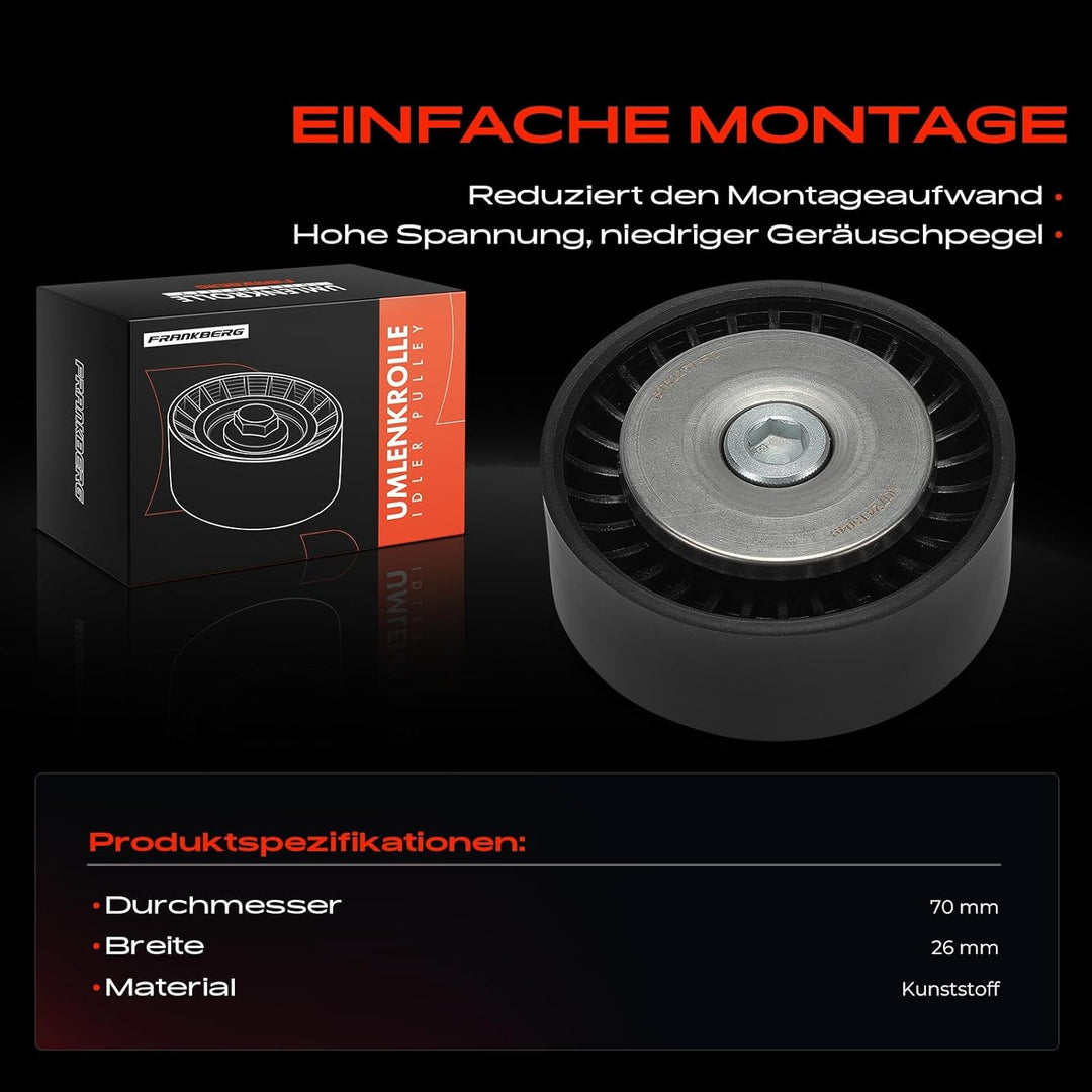 Frankberg Riemenspanner Spannrolle Kompatibel mit 159 939 Brera 939 Spider 939 BLS BR.A.Vo II 198 As