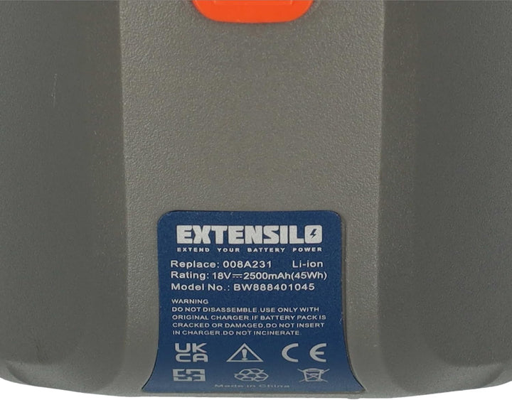 Akku kompatibel mit Gardena 8025-20 (35m Roll-up) Schlauchbox, Schlauchtrommel (2500mAh, 18V, Li-Ion