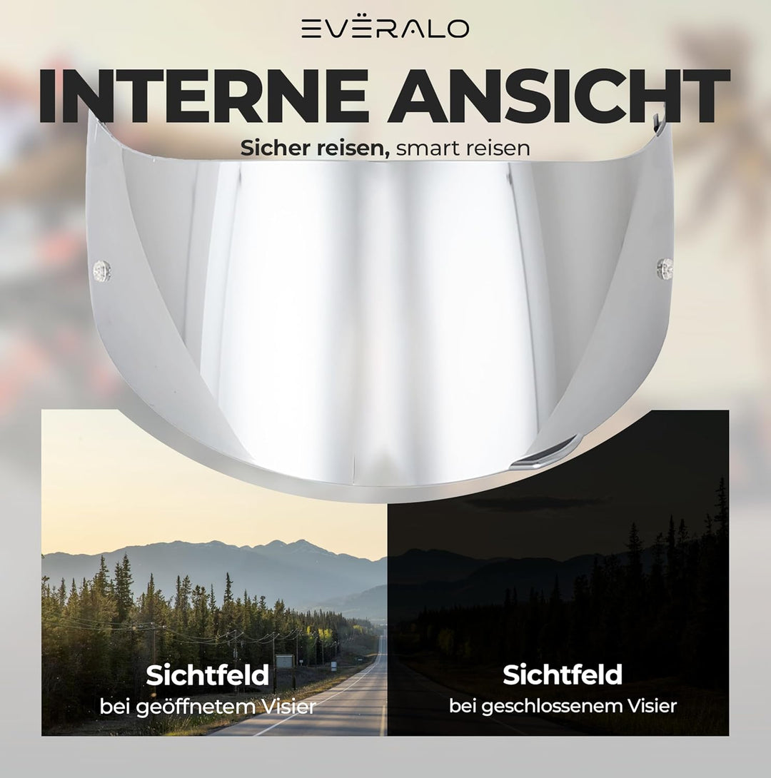 Everalo Kompatibel mit Agv K1 Visier - K3sv - K5 - K5s - K1s - S4sv - Horizon - Skyline - Strada - S