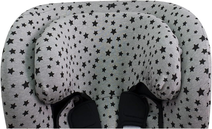 JYOKO Kids Bezug kompatibel mit Romer King II, Trifix (Black Star), Black Star