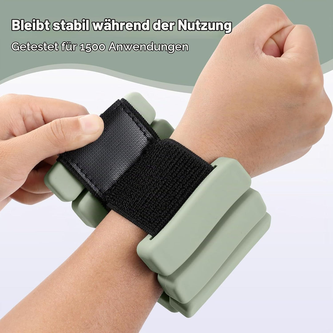 Sportneer tragbare Gewichtsmanschetten – 2er-Set (Jeweils 1 kg) für Damen und Herren, modisches knöc