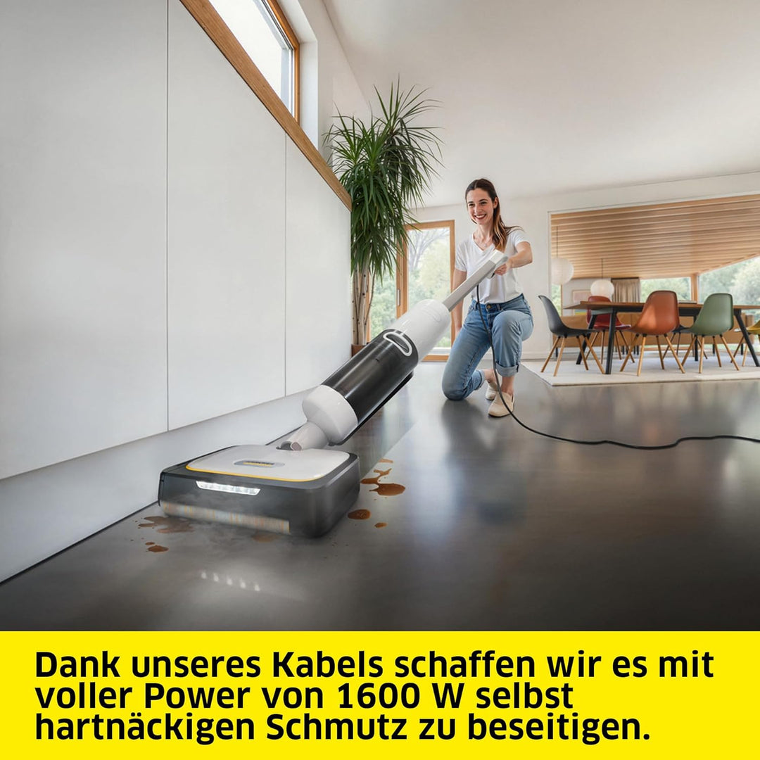 Kärcher Dampfsauger SCV 4 Steam Vac, 3-in-1 Lösung (Dampfreinigung, Saugen & Kombi), eliminiert 99,9