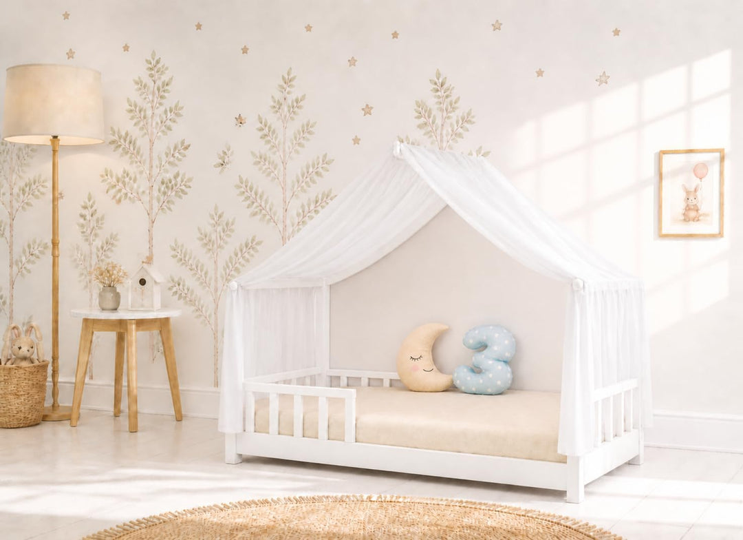 YellowNest Hausbett Himmel aus 100% Polyester – Einzelstück - Atmungsaktiv und trapazierfähig – Bett