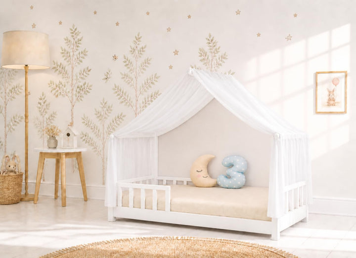 YellowNest Hausbett Himmel aus 100% Polyester – Einzelstück - Atmungsaktiv und trapazierfähig – Bett
