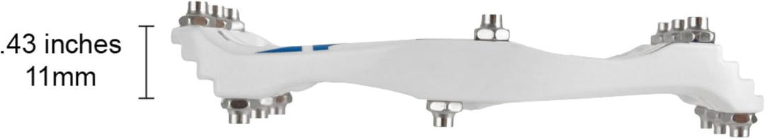 Xpedo Unisex – Erwachsene Spry Pedal 20 x 10 x 10cm Weiss, 20 x 10 x 10cm Weiss