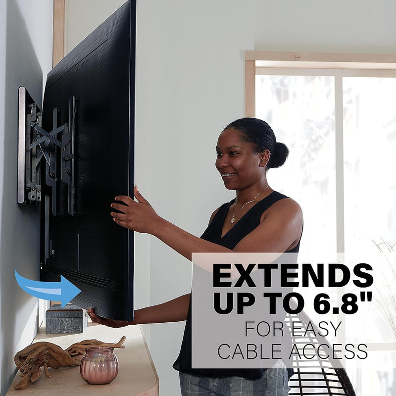 SANUS OLT7 Advanced Tilt 4D Premium TV-Wandhalterung für die meisten Flachbildfernseher mit 42-90 Zo