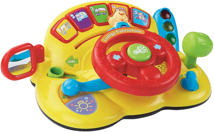 VTech Baby Spiel- und Laufwagen – Lauflernwagen mit regulierbarer Geschwindigkeit, Musik und abnehmb
