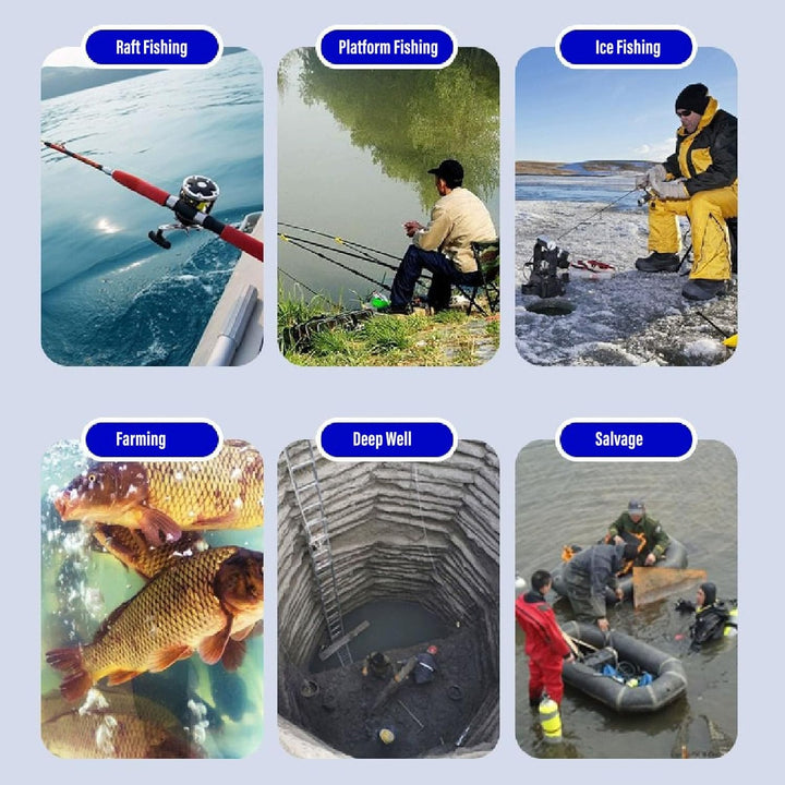 Unterwasser-Angelkamera, 1080P High Definition 4,3 Zoll Sichtbarer Grossbild-Video-Fischfinder mit 2