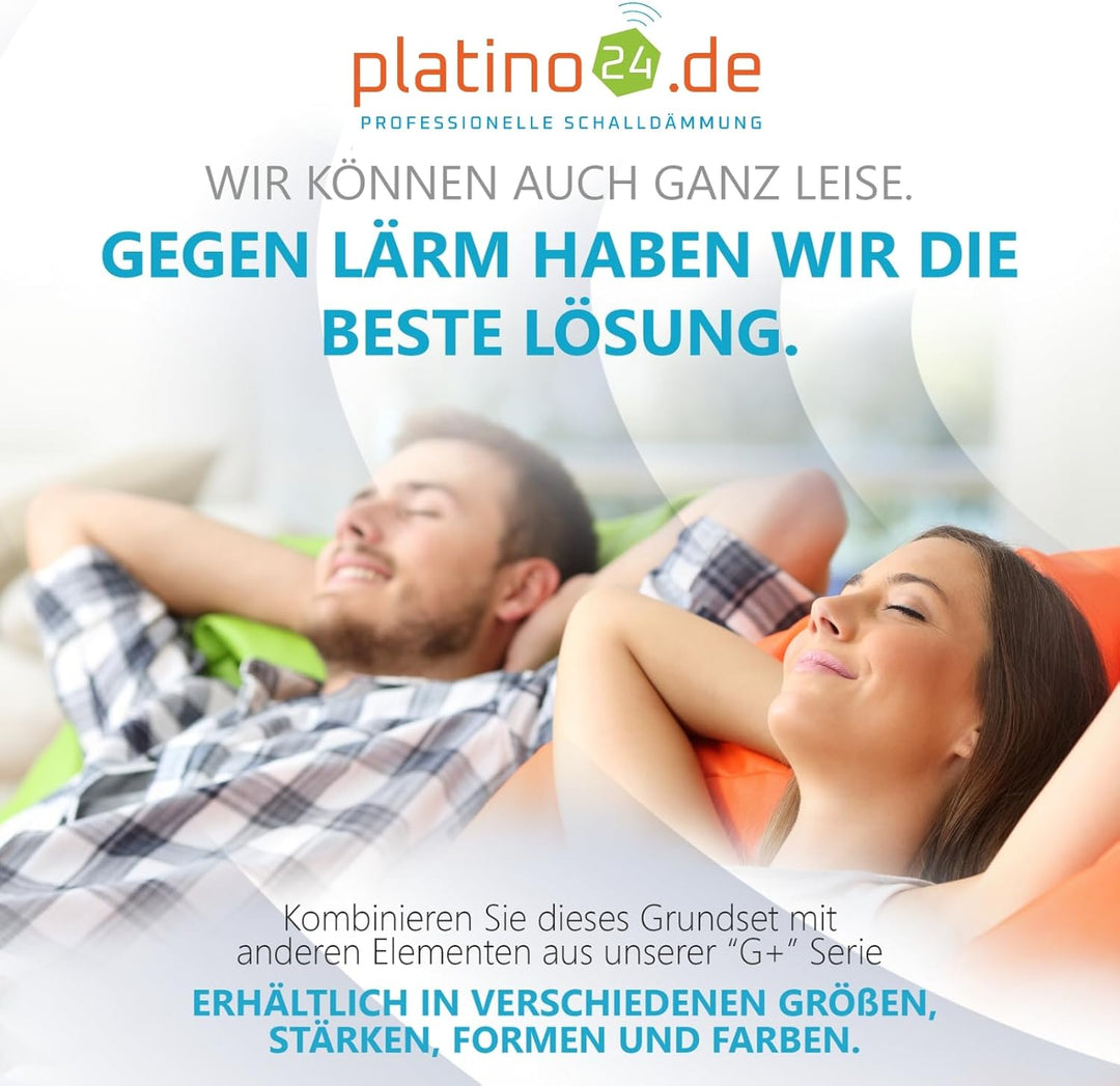 10 x Schall-Absorberelement aus BasotectG+ ® Akustik Schaumstoff Dämmung Isolation Akustikverbesseru