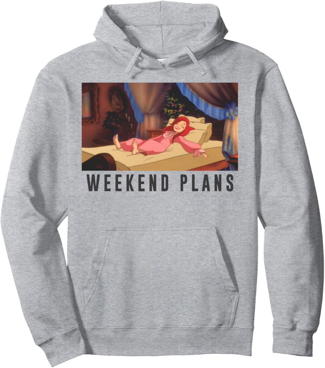Disney The Little Mermaid Ariel Weekend Plans Meme Pullover Hoodie