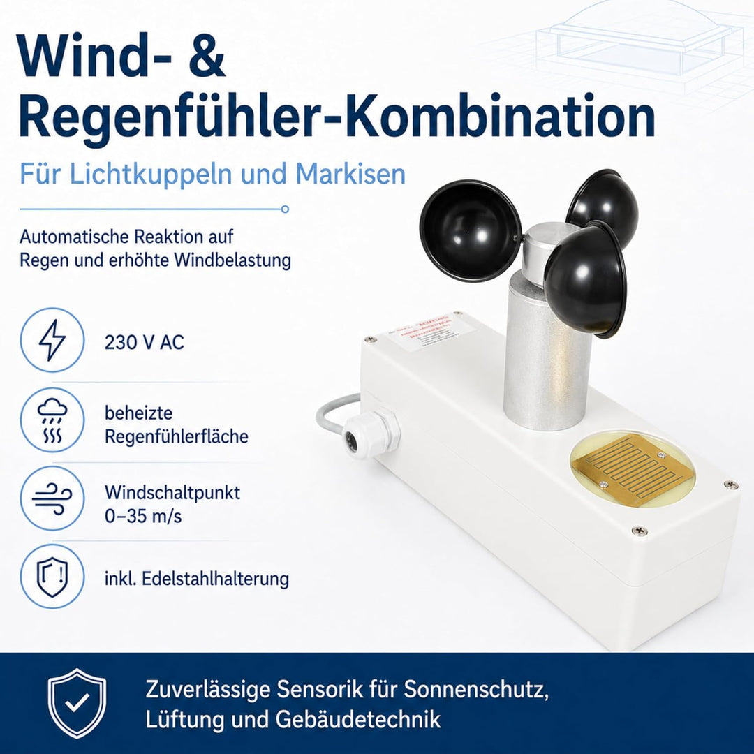 Wind und Regensensor Typ-Europa / 230V
