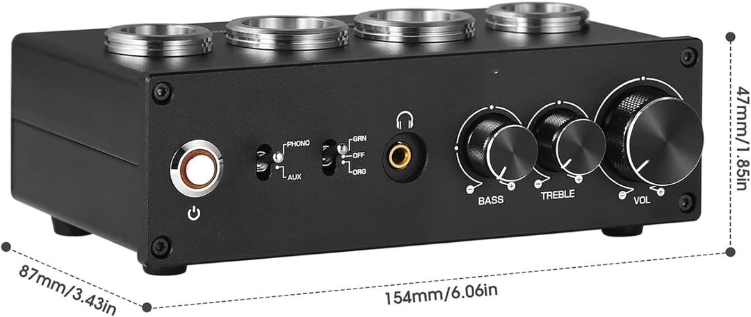 Garosa T9 Tube Phono Preamp MM MC Turntable Vorverstärker für Player -Telefon Tablet PC MP3 (EU -Ste