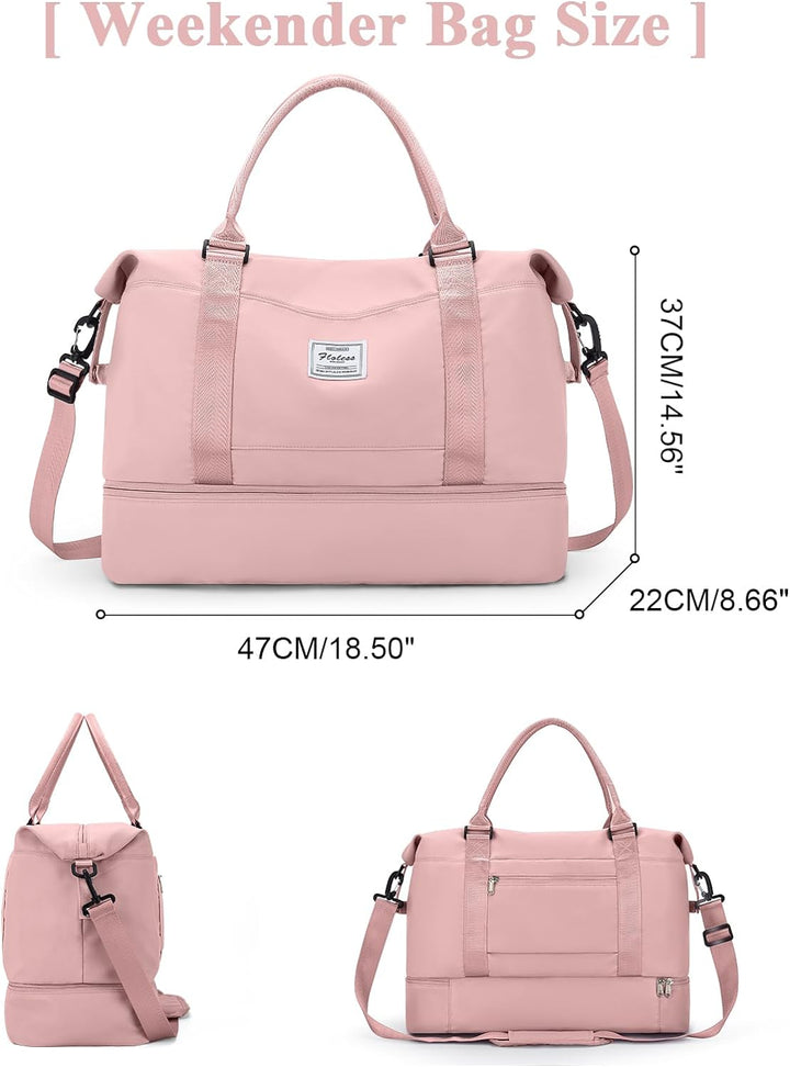Reisetasche Damen Handgepäck Tasche Sporttasche Weekender Bag Schwimmtasche Wasserdicht Travel Bag D