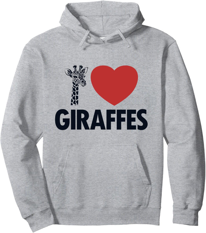 Ich liebe Giraffen Nubische afrikanische Giraffidae Giraffe Pullover Hoodie