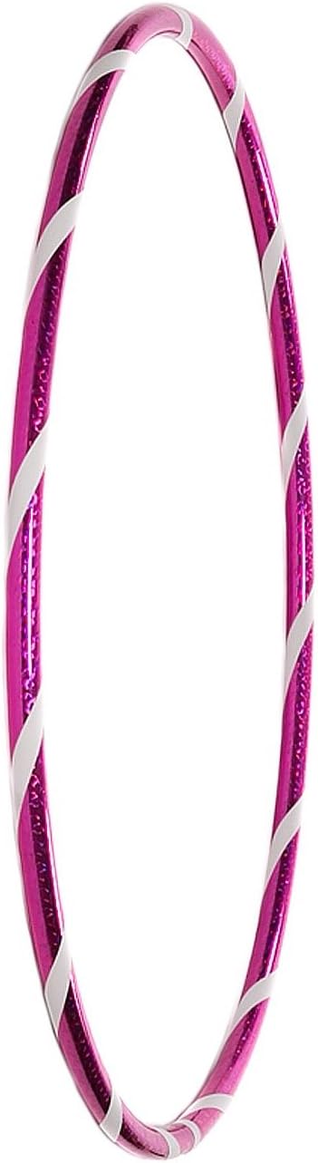 Funny Kinder Hula Hoop Reifen mit Hologramm-Muster Ø70cm Hologramm-Pink-Weiss, Ø70cm Hologramm-Pink-