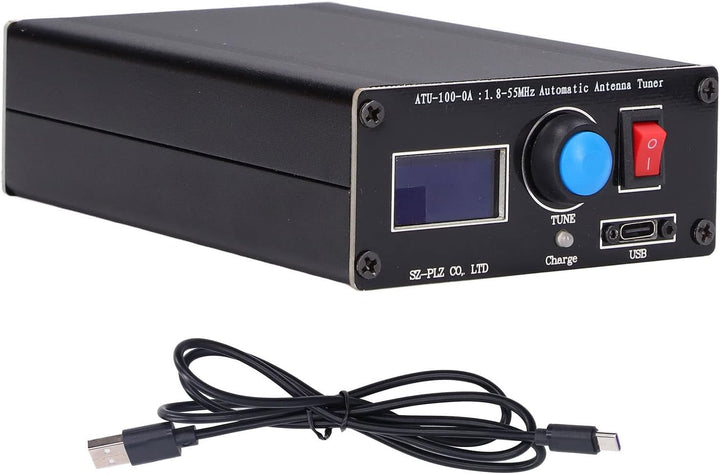 ATU‑100 Automatischer Mini‑Antennentuner 0,96 Zoll Display Radio Automatischer Antennentuner mit USB
