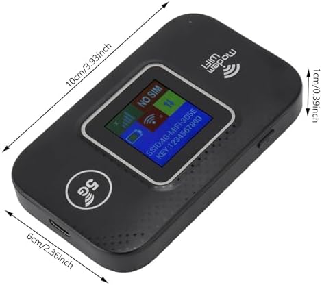 4G LTE Mobiler WLAN Hotspot Tragbarer Router Mit SIM Kartensteckplatz 300 Mbit/s Für Bis Zu 10 Gerät