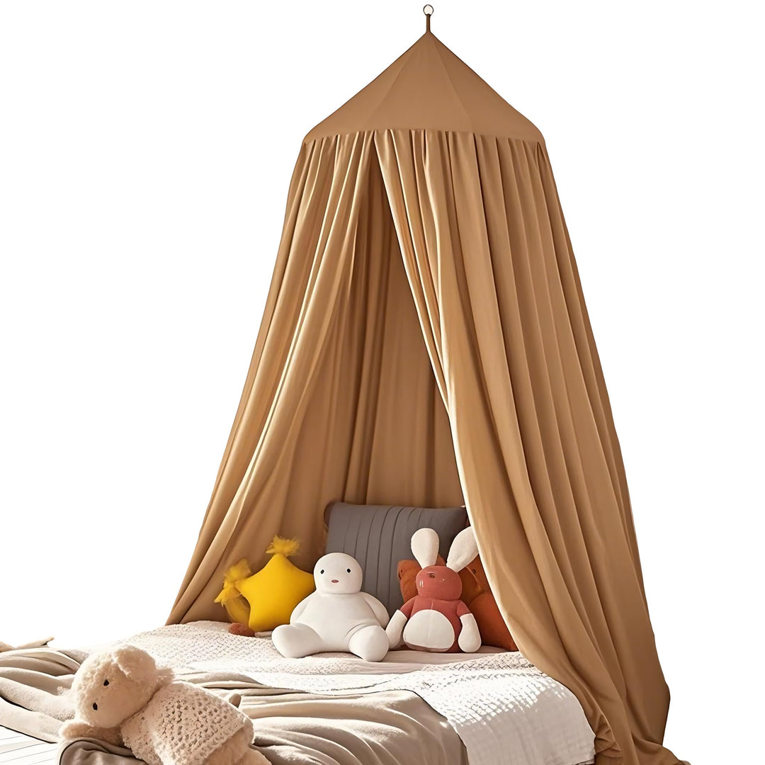 SESAMIS Baldachin Kinderzimmer, Betthimmel Babybett Kinderzimmer 4 Farben, Hängende Rund Princess In