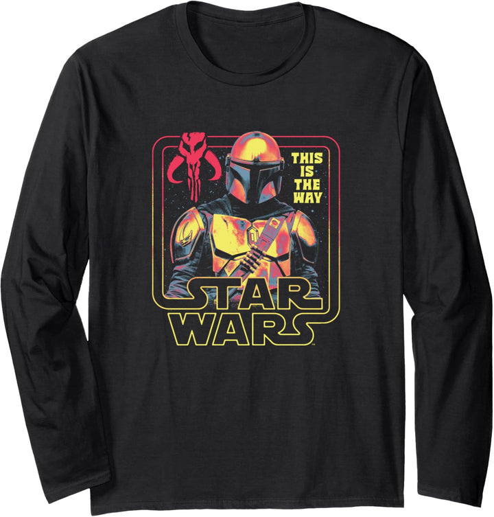 Star Wars: The Mandalorian Mandalorian The Protector Neon Langarmshirt
