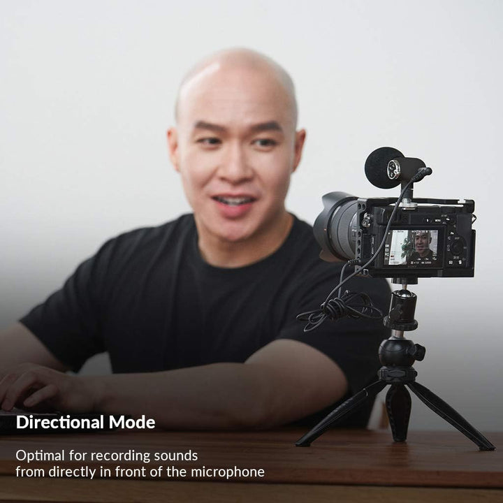 Q-Mic (Smartphone, DSLR-Videoaufnahme-Set für YouTube, TikTok, Vlogging, Filmemacher/ASMR Direct Omn
