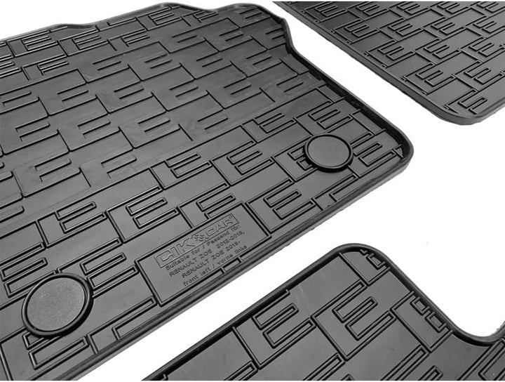 AUTO-STYLE Satz Gummimatten kompatibel mit Renault Zoe 2012-2018 & 2019- (4-teilig + Montagesystem)