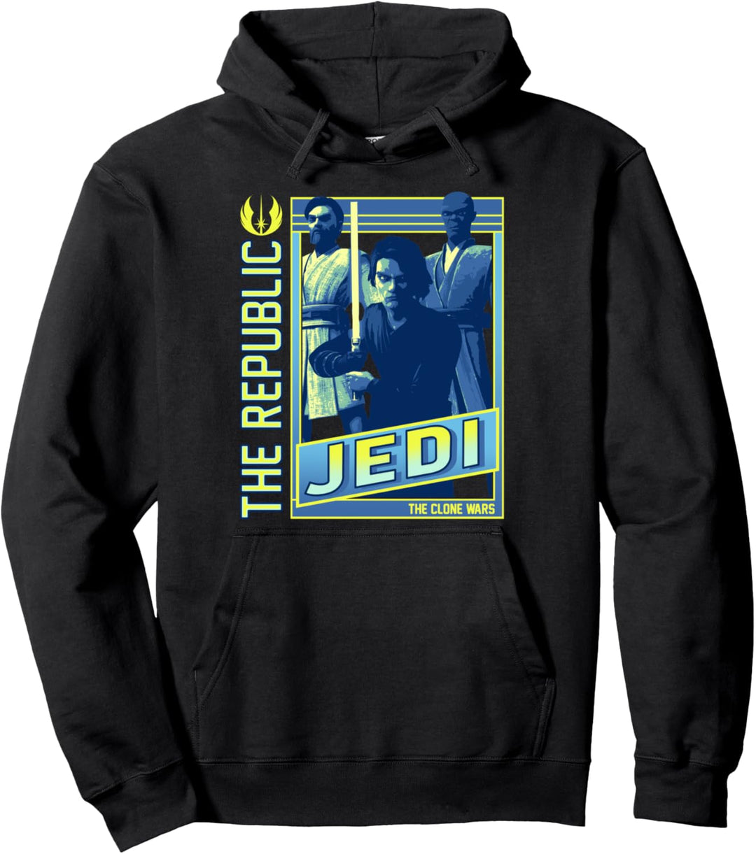 Star Wars: The Clone Wars The Republic Jedi Poster Pullover Hoodie