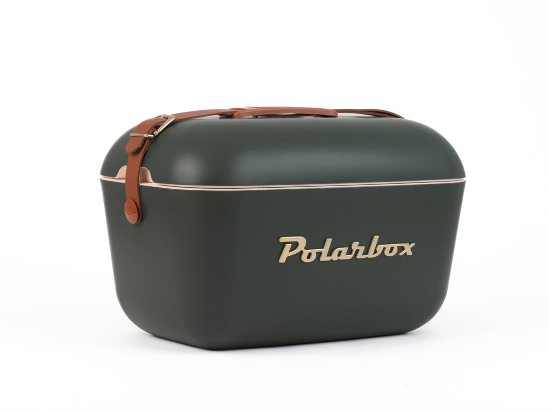 Kreher® Kühlbox Passive Kühlbox Kühltaschen Polar in Retro Vintage Design aus Kunststoff mit polysty