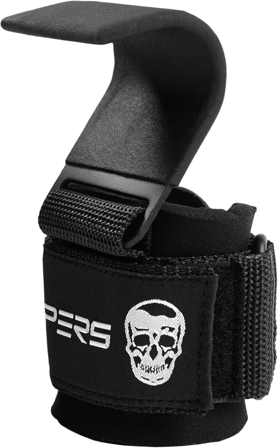 Gymreapers Weight Lifting Hooks (Pair), Heavy Duty Power Wrist Straps Hand Grip Support For Deadlift