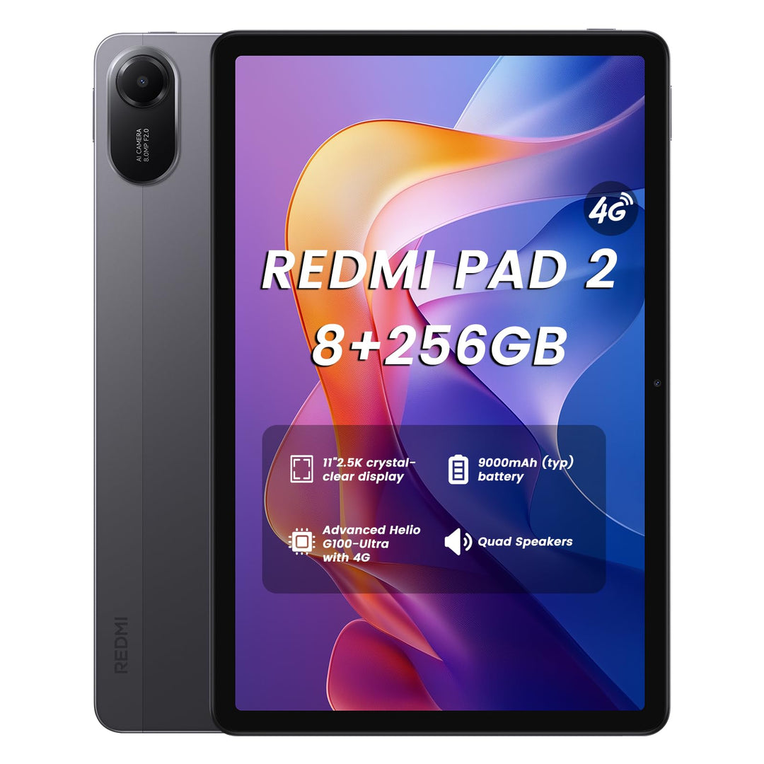 XIAOMI Redmi Pad 2 4G - 8G RAM 256G ROM 11 Inch FHD+ 90Hz Display 8MP Camera 9000mAh Battery Quad Sp