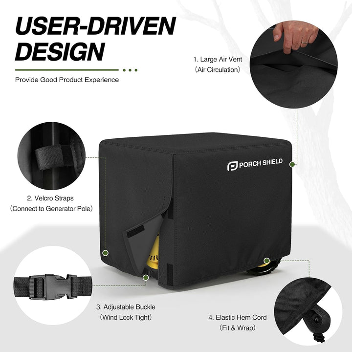 Porch Shield Wasserdichte Universal-Generatorabdeckung, 71,1 x 66 x 61 cm, für die meisten Generator