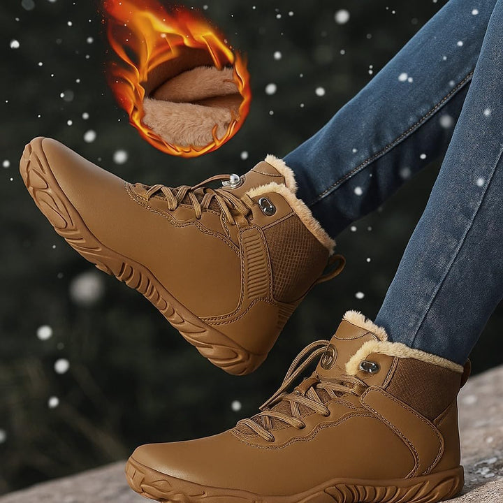Sisttke Barfussschuhe Herren Damen Winter Gefüttert Wasserdicht Winterschuhe Outdoor rutschfeste Sch