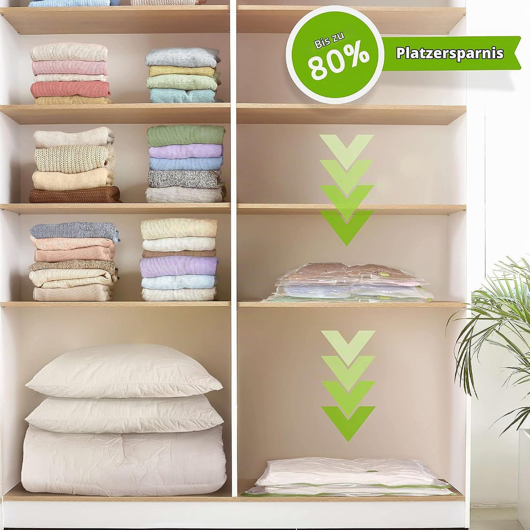 NORDIC® - Vakuumbeutel 6er Set (60x40cm + 70x50cm) – BPA Frei INKL. ETIKETTEN - Vakuumbeutel für Kle