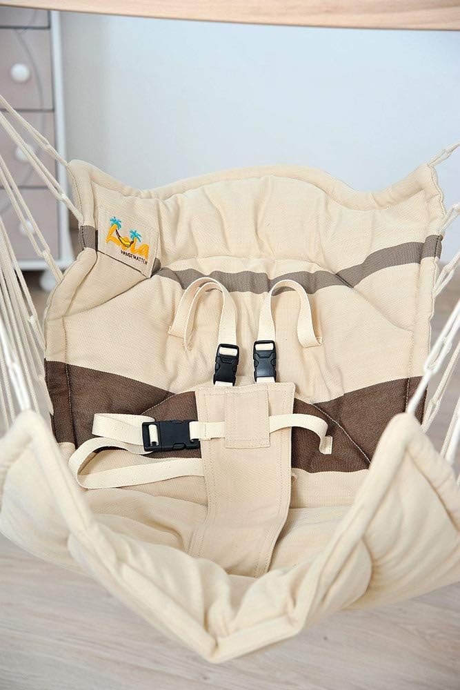 Unbekannt Lola Bella Chica Cappuccino Oeko-Tex 100 Luxus Babyhängematte Babywiege Kinderhängesessel