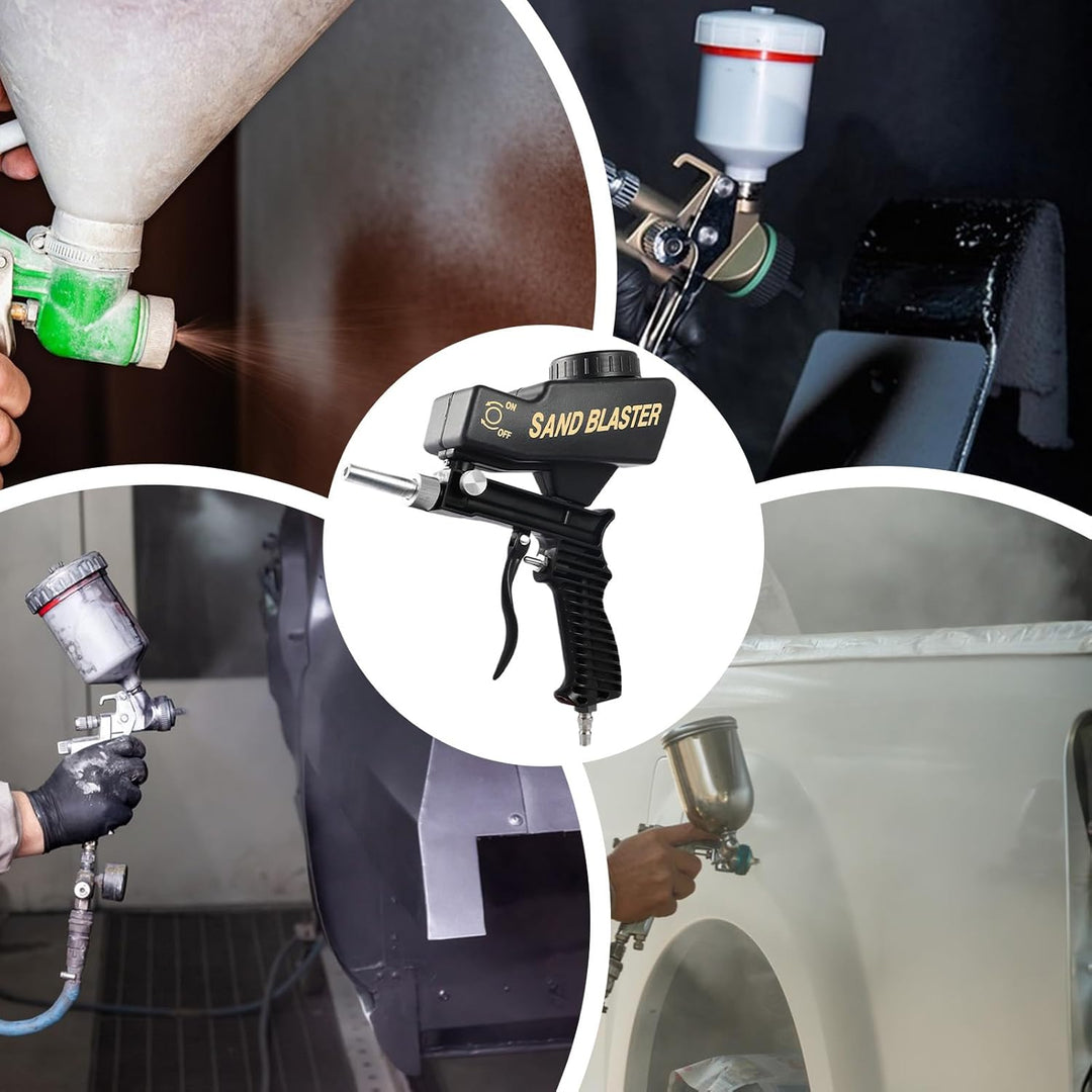 Portable Sandblasting Machine, Handheld Power Sander Tool, Rust Removal Equipment for Metal Paint Re