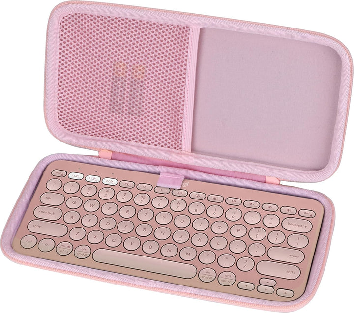 Hart Reise Schutz Hülle Etui Tasche für Logitech Pebble Keys 2 K380s K380 Multi-Device Tastatur (Ros