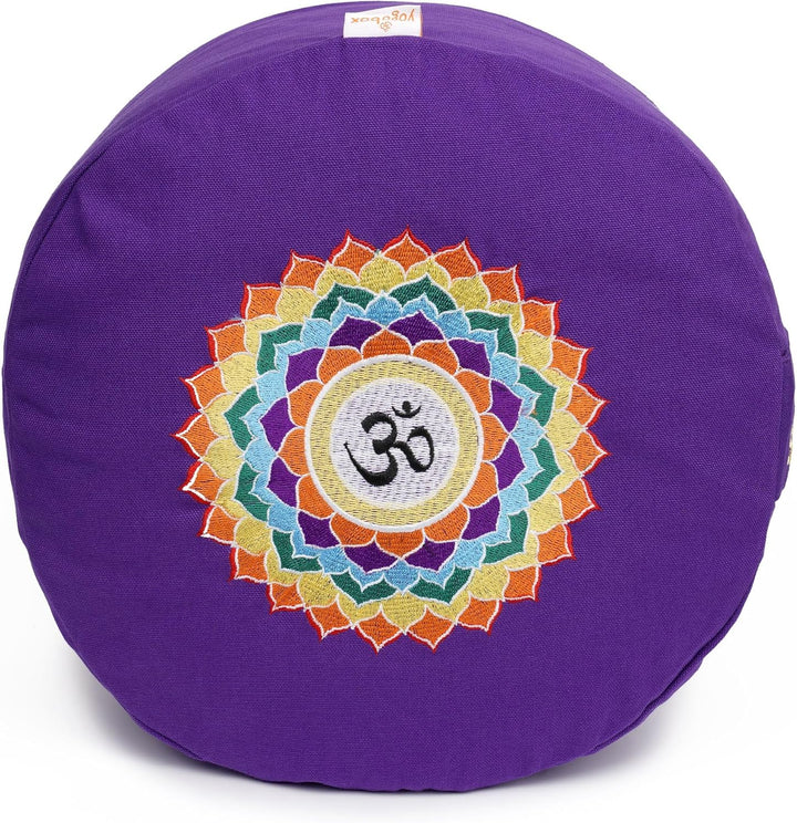 Yogabox Meditationskissen Glückssitz Chakra, lila, Lila