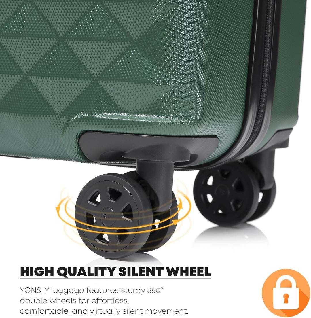 Premium Reisekoffer TSA-Schloss,YKK-Reissverschluss Hartschalen-Koffer Trolley Kabinenkoffer Rollkof