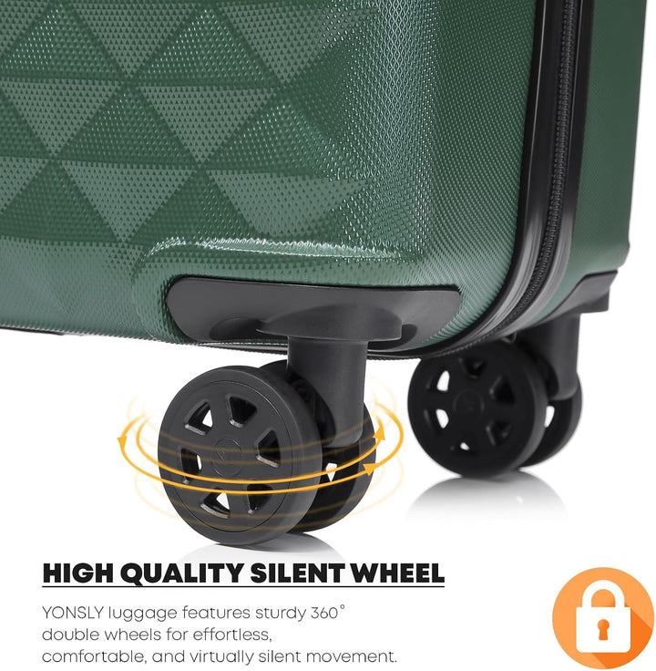 Premium Reisekoffer TSA-Schloss,YKK-Reissverschluss Hartschalen-Koffer Trolley Kabinenkoffer Rollkof