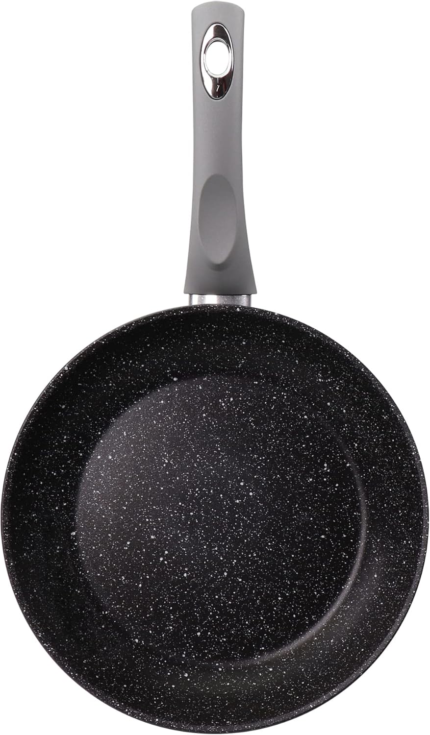 STONELINE Gourmundo Made in Germany Bratpfanne 24 cm, antihaft beschichtete Pfanne mit echten Steinp