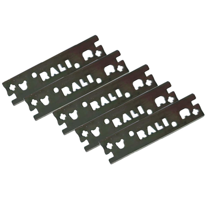 RALI Pack mit 5 Stück 48 mm Chromhobelklingen Ersatz für RALI 105, 220, 260 Hobel | Umkehrbare Bi-Cu