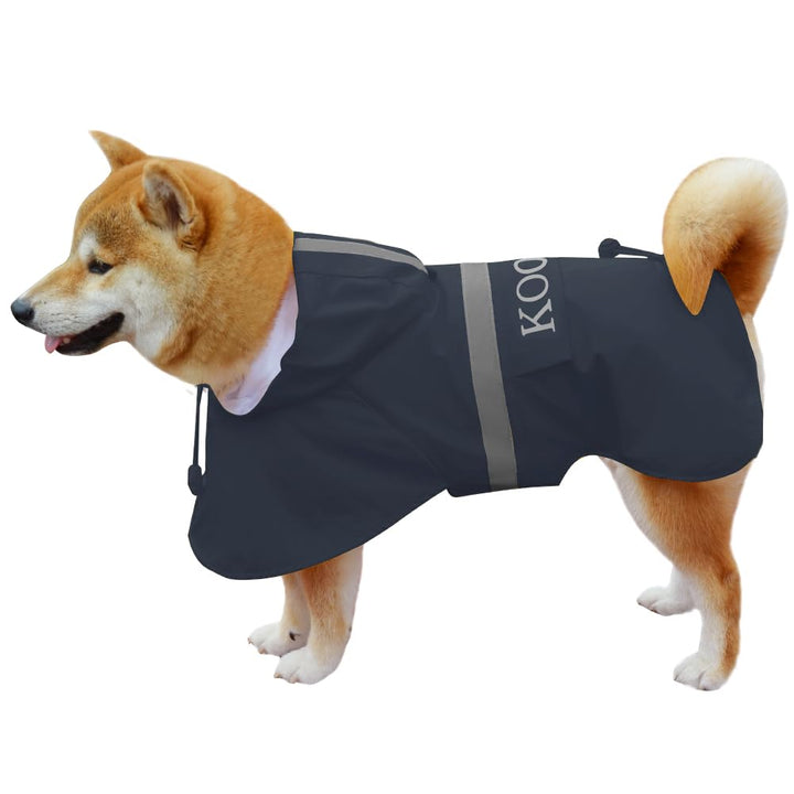 Grosse Hunde Regenjacken Mit Kapuze,Hunde Regenmantel,Mit Reflektierenden Sicherheitsstreifen, Wasse