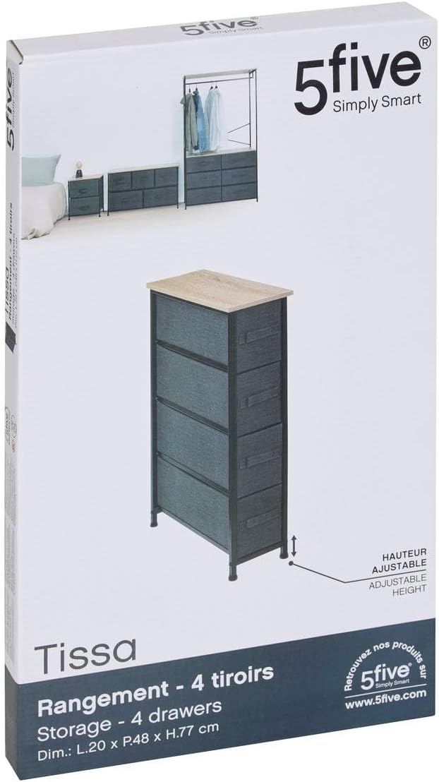 Storage 4 Schubladen dunkelgrau