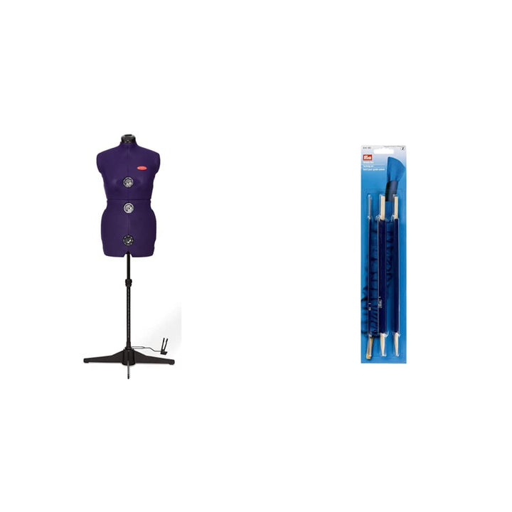 Prym Prymadonna M, 8-teilig Schneiderbüste, Metal, Lila, M & Wende-Set, Kunststoff, violett, One Siz