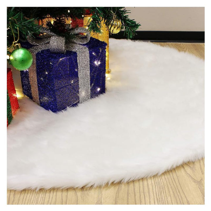 150CM Weihnachtsbaumdecke,Tannenbaum Decke Fell Rund Weihnachtsbaum Teppich,Weihnachtsbaum Plüsch Ro