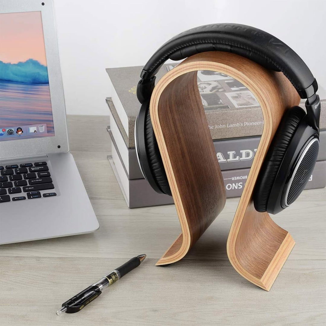 Kopfhörerhalter aus Holz, U Förmiger Kopfhörerständer, Universal Headset Halterung, Gaming Headset S